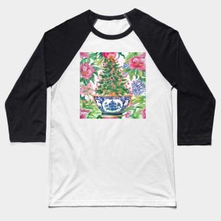 Christmas tree in chinoiserie jar Baseball T-Shirt